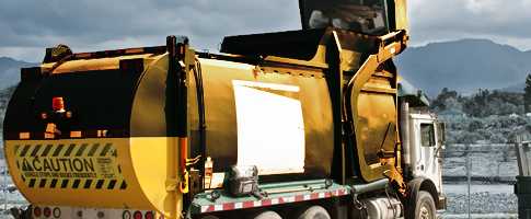 Front Loader at dump site