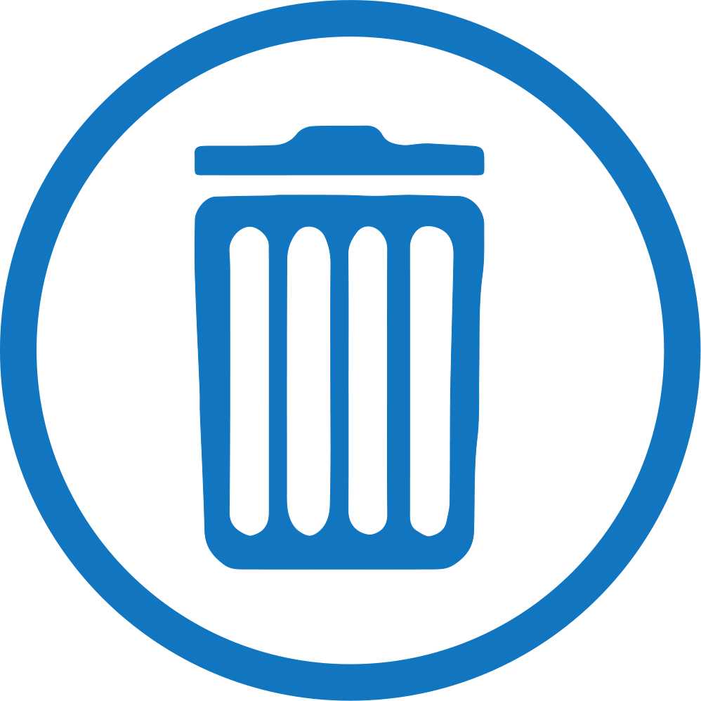 Markets icon of a bin